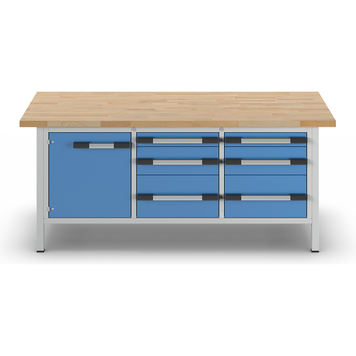 Bancada de trabalho, estrutura modular série 8000 – eurokraft pro (Imagem do produto 3)-2