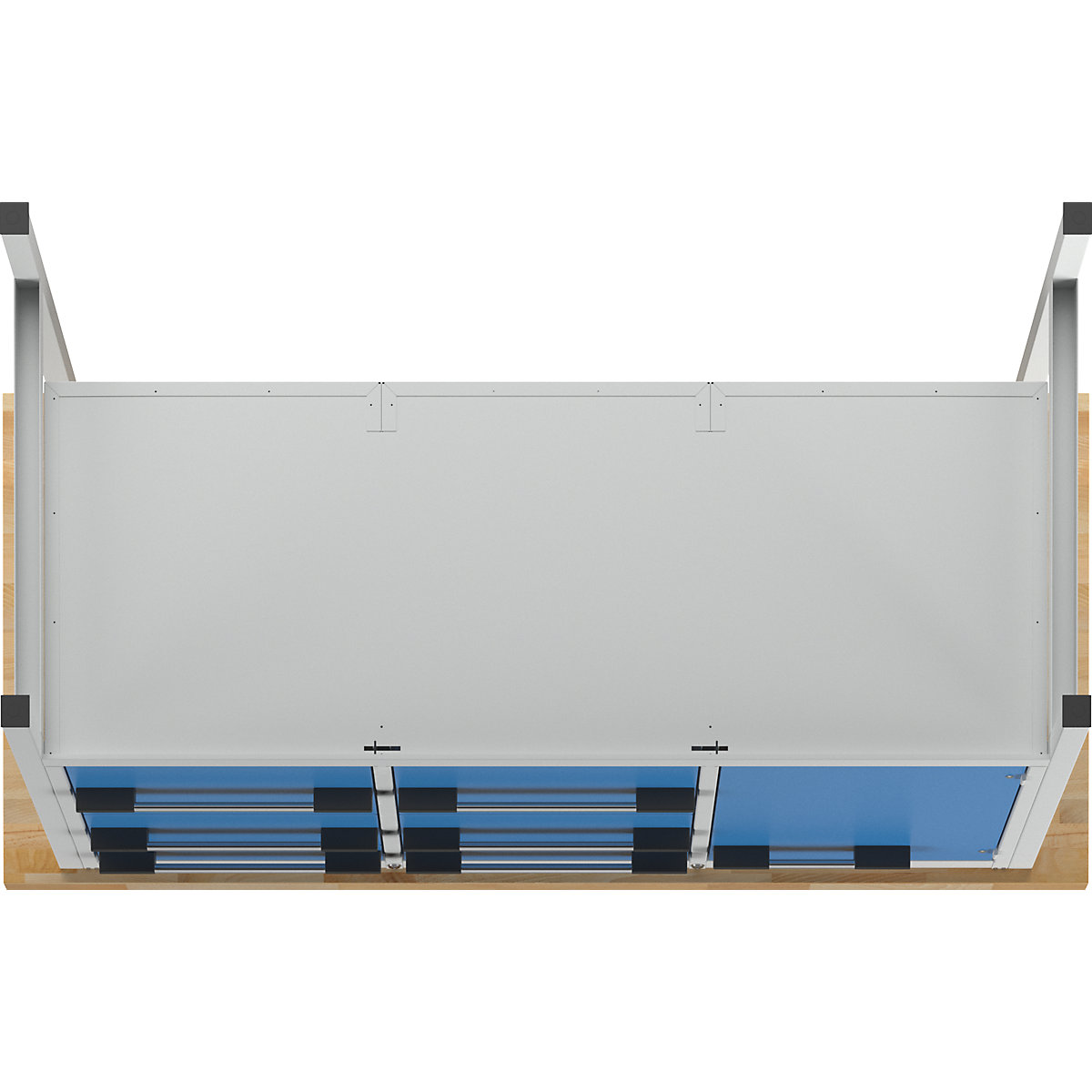 Bancada de trabalho, estrutura modular série 8000 – eurokraft pro (Imagem do produto 6)-5