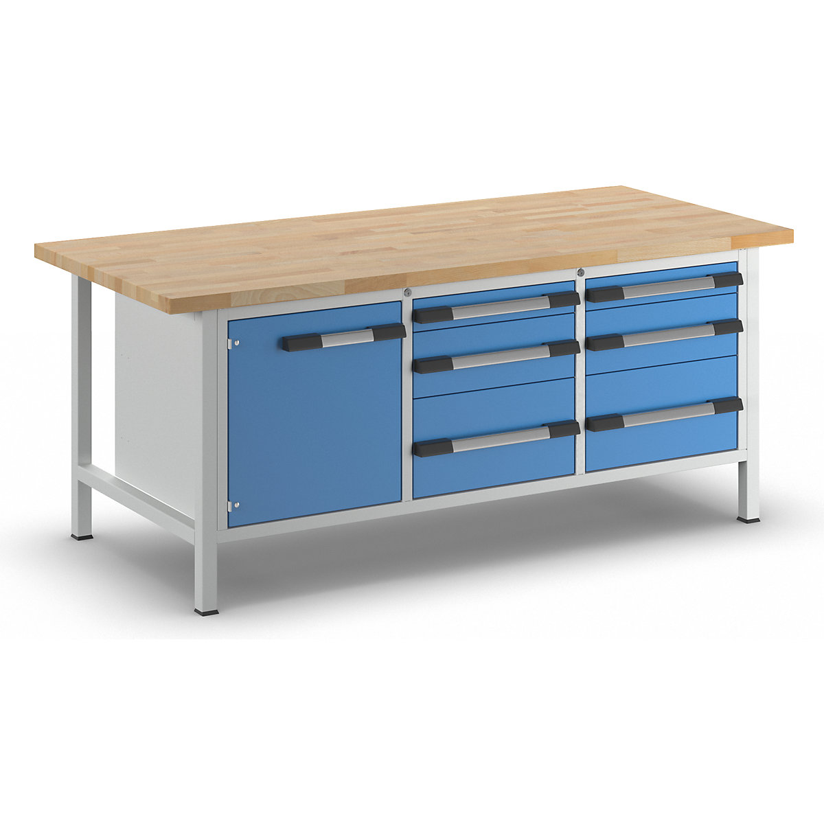 Bancada de trabalho, estrutura modular série 8000 – eurokraft pro