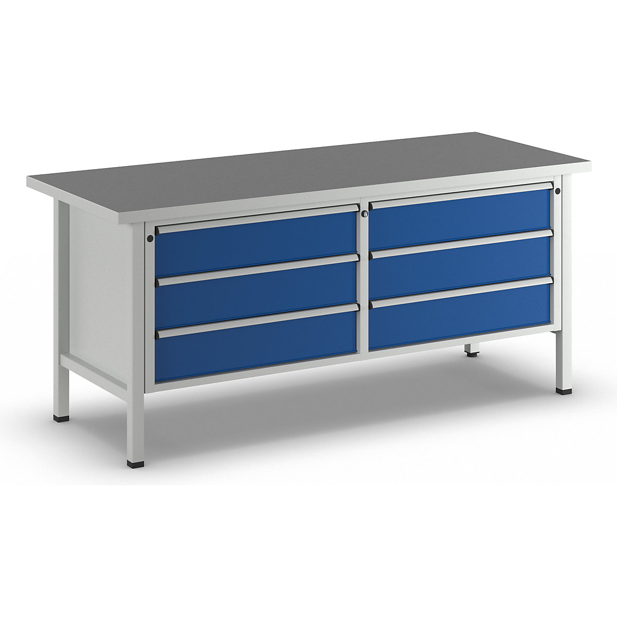 Bancadas de trabalho com 2000 mm de largura, estrutura modular – ANKE