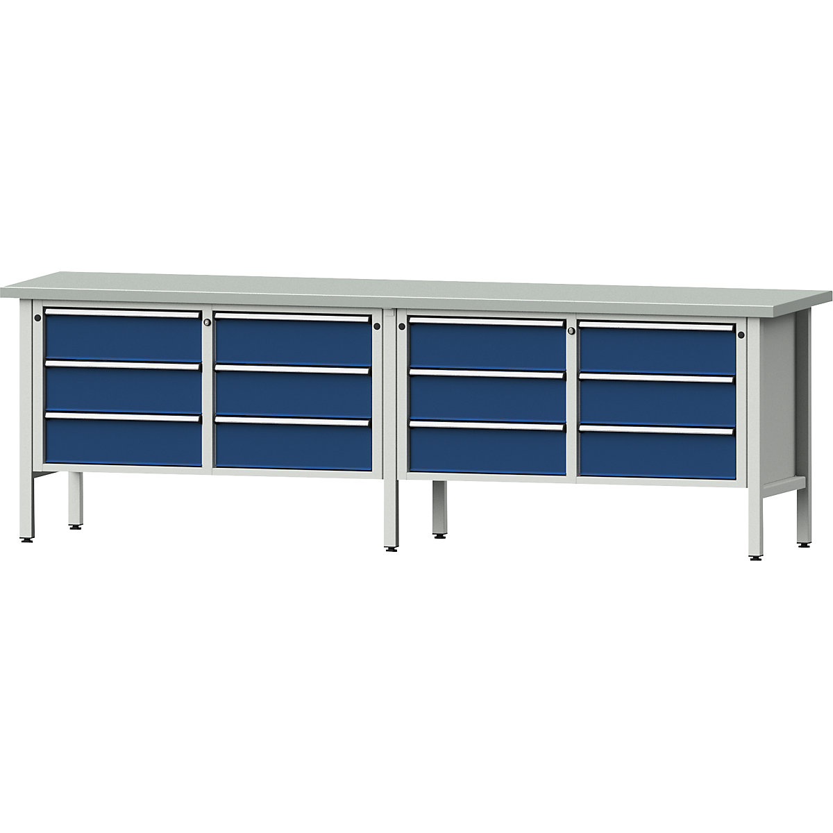 Largura da bancada de trabalho 2800 mm, estrutura modular – ANKE