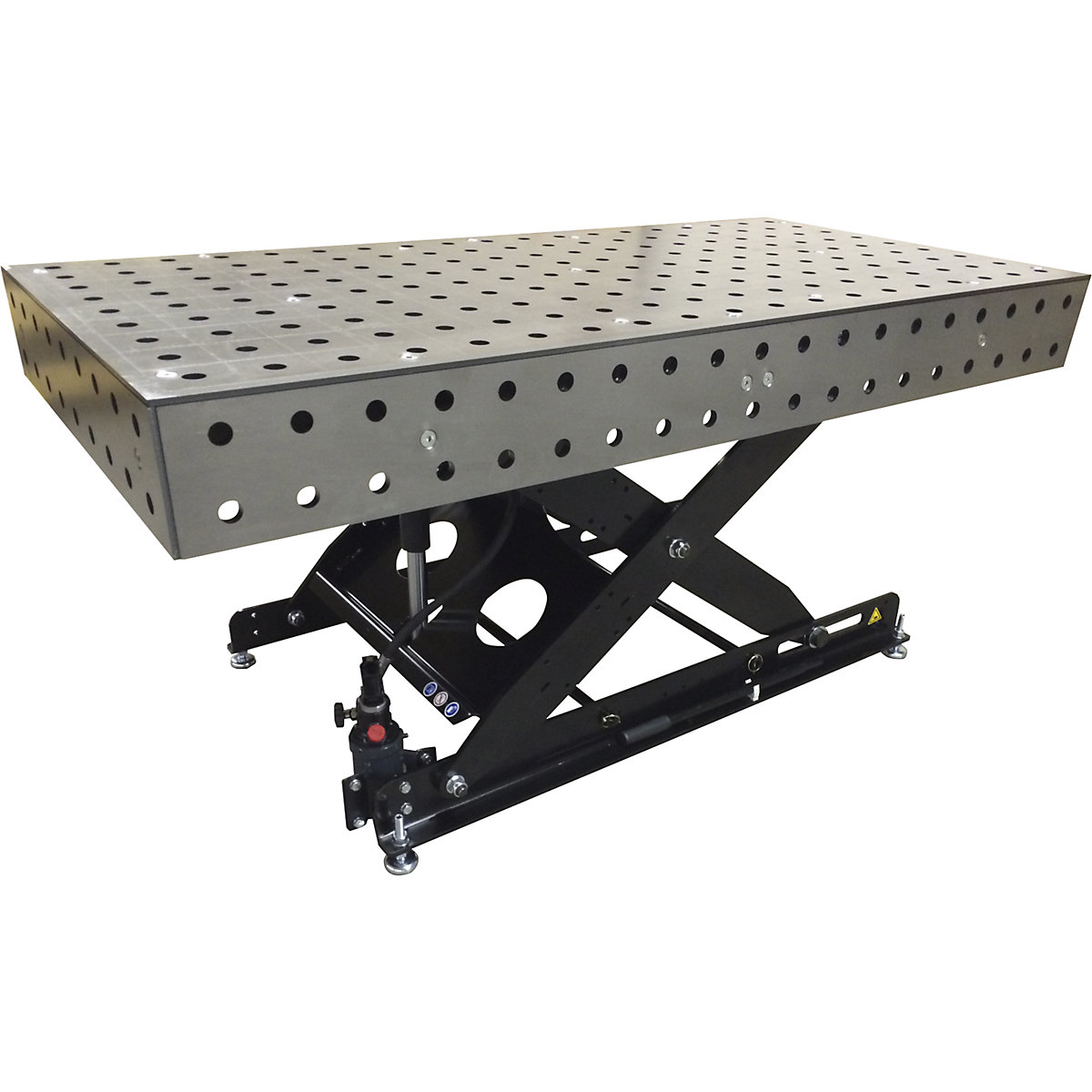 Mesa de soldadura regulável em altura