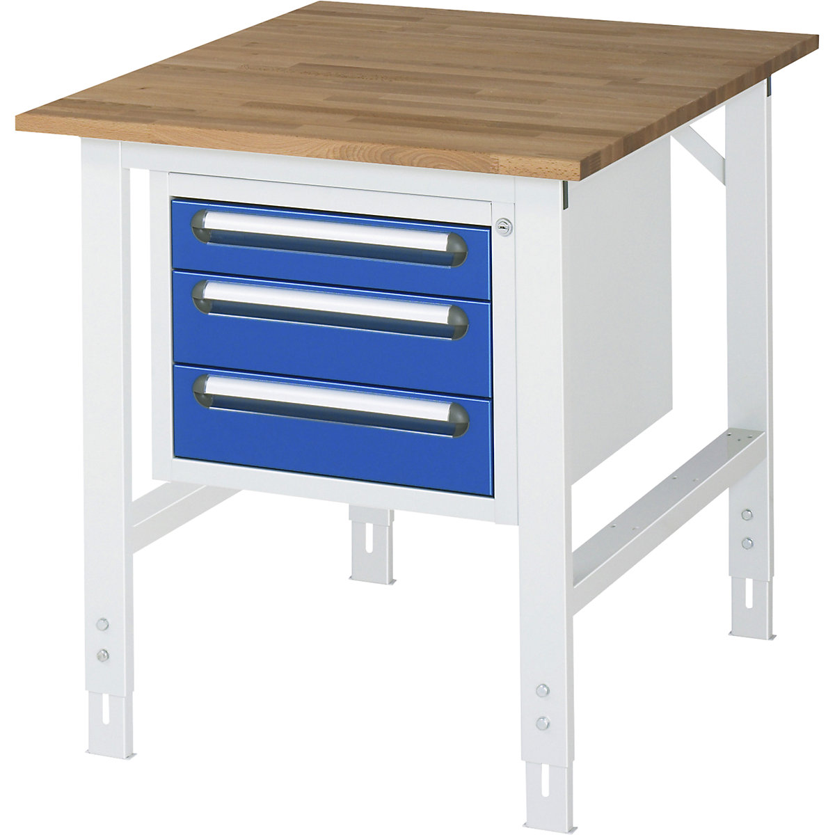 Mesa de trabalho com armário de gavetas