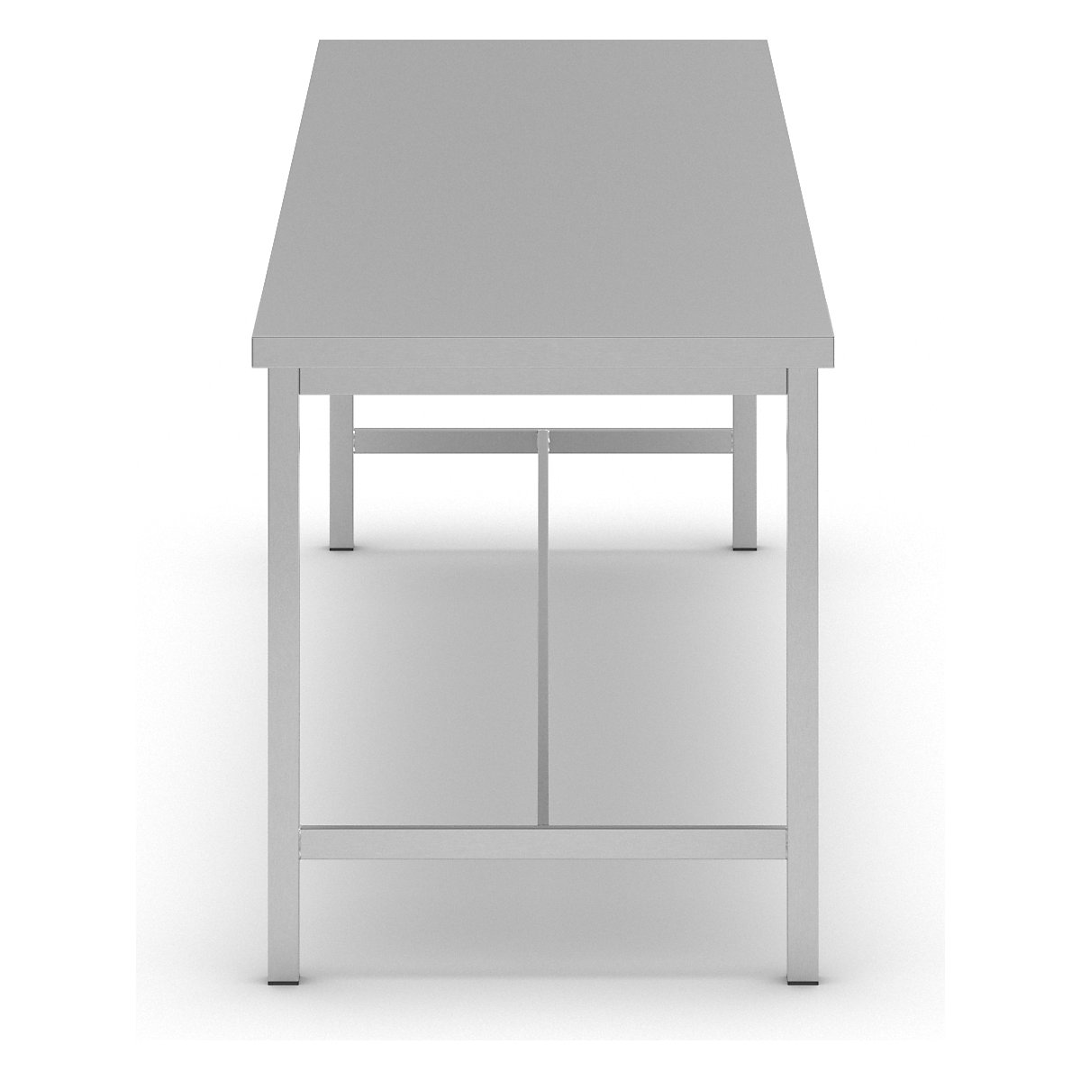 Mesa de trabalho em aço inoxidável – eurokraft basic (Imagem do produto 2)-1