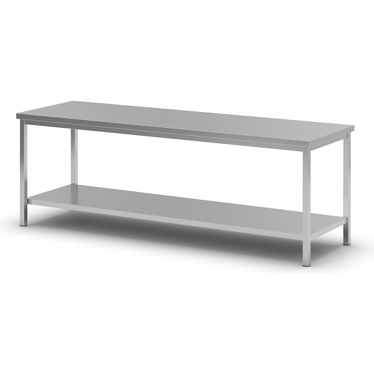 Mesa de trabalho em aço inoxidável – eurokraft basic (Imagem do produto 4)-3