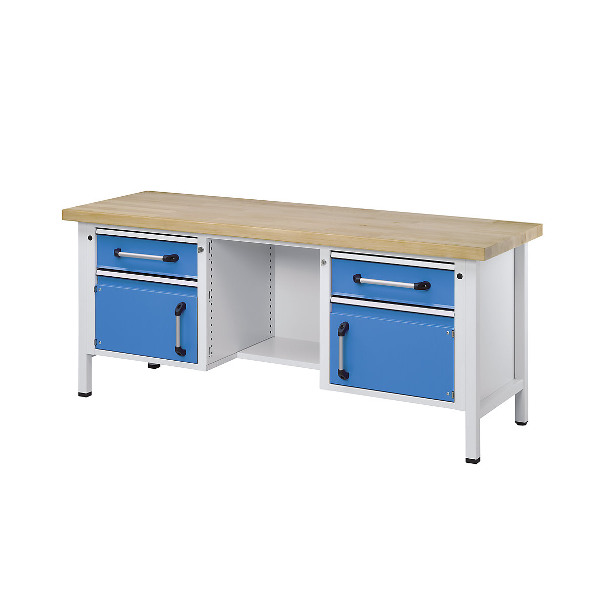 Banco de trabajo, bastidor modular &ndash; eurokraft pro