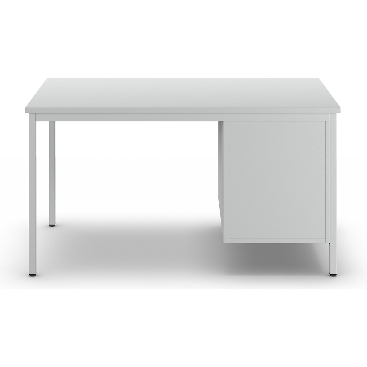 Escritorio para encargados, gris luminoso – eurokraft basic (Imagen del producto 6)-5