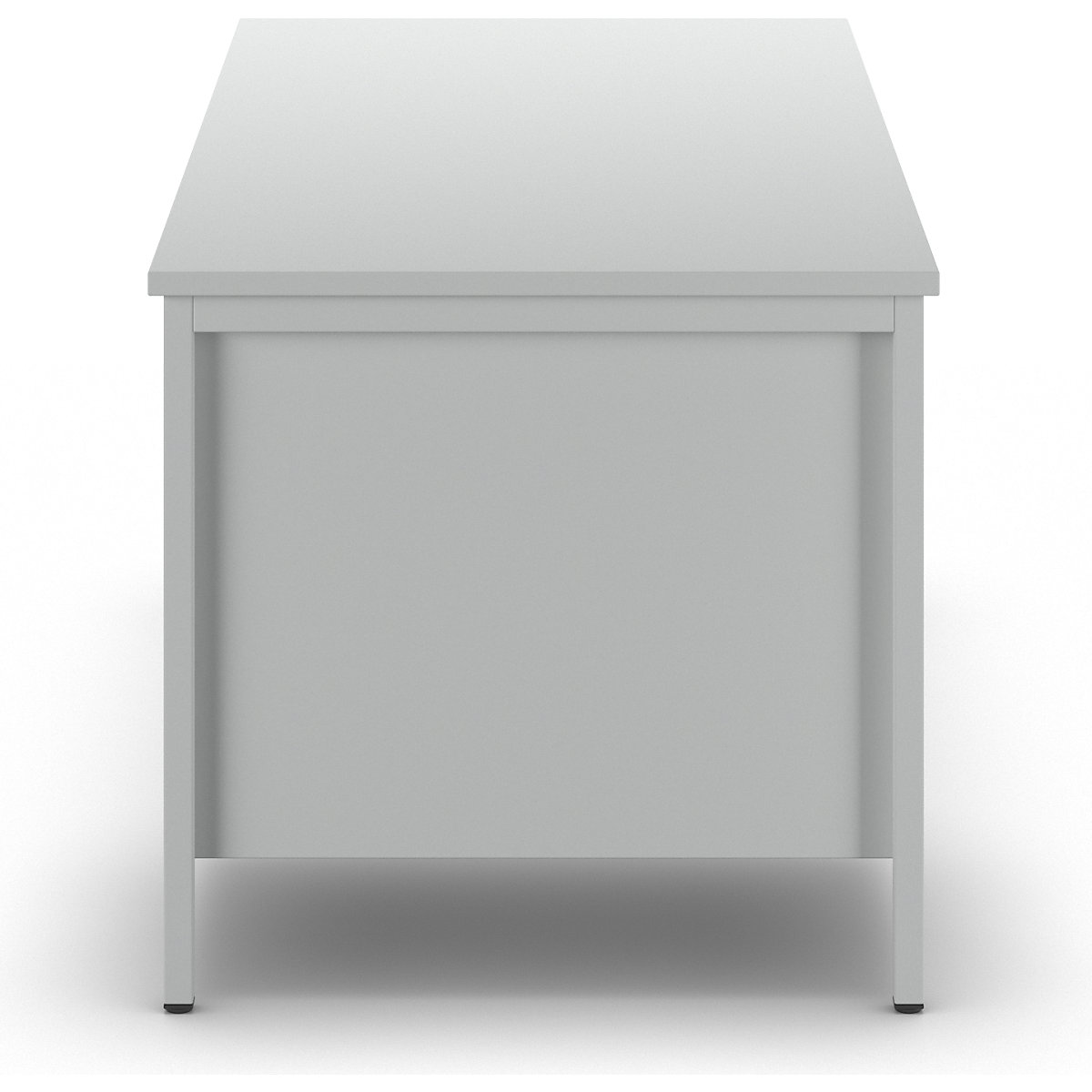 Escritorio para encargados, gris luminoso – eurokraft basic (Imagen del producto 5)-4