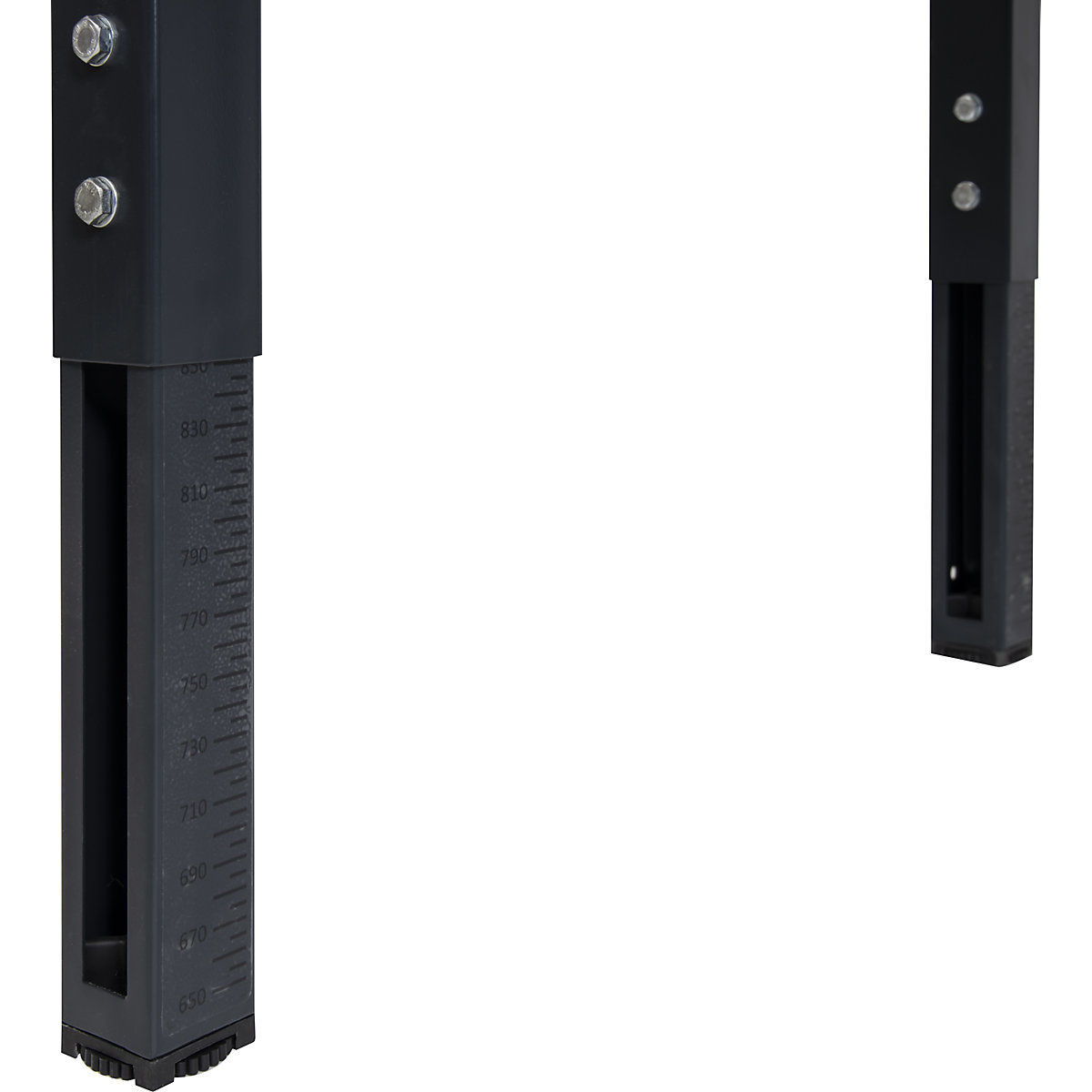 Mesa de trabajo de altura regulable con estante superior – eurokraft basic (Imagen del producto 3)-2