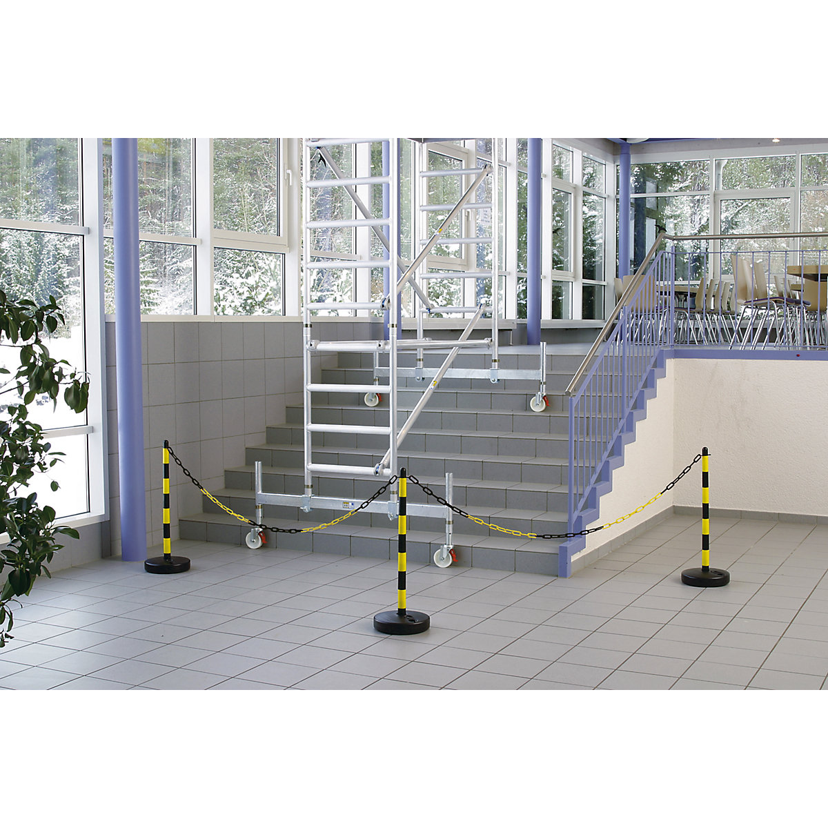 Conjunto de postes com corrente, 6 postes – Moravia (Imagem do produto 4)-3