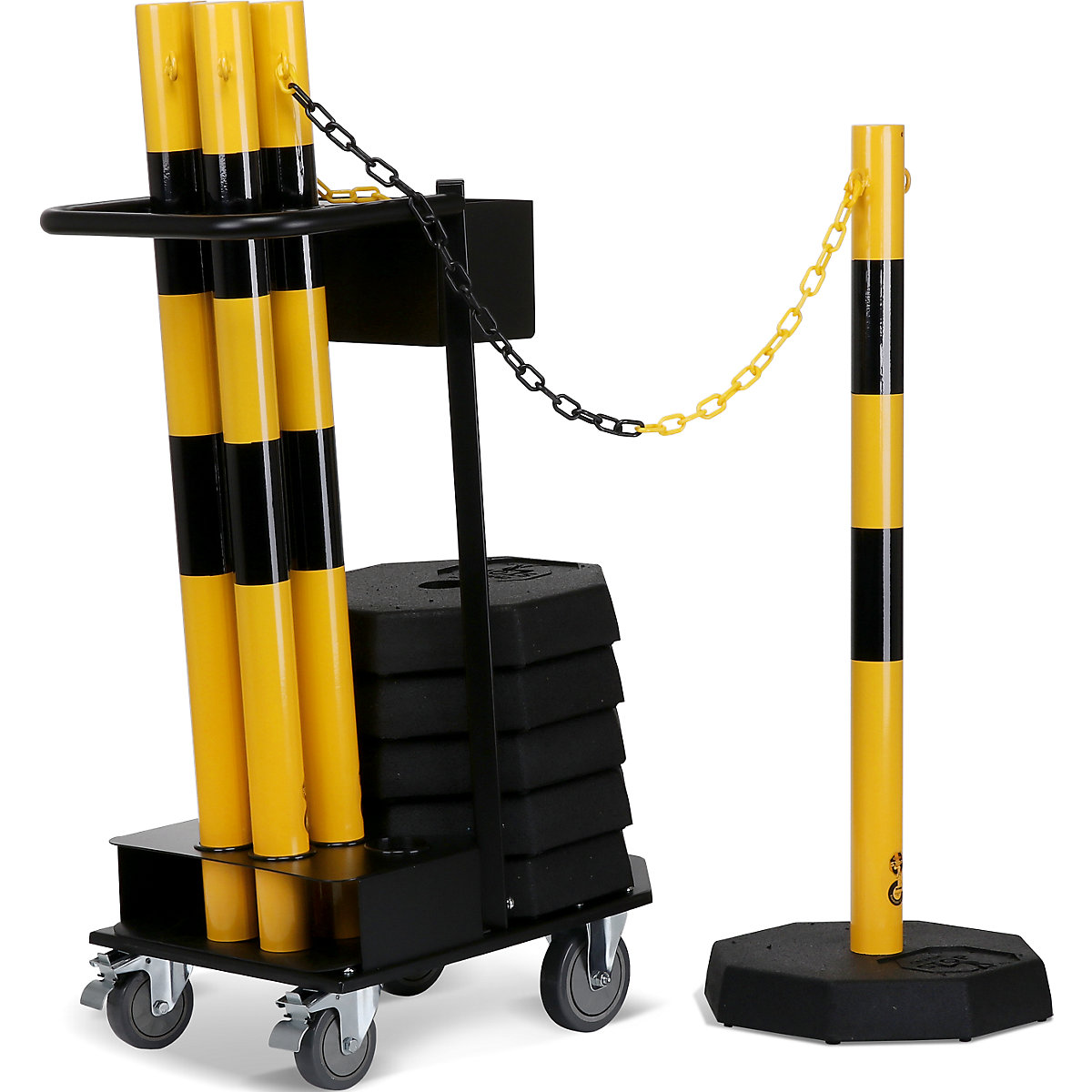 Suporte para correntes com carro de transporte – CrashStop (Imagem do produto 13)-12