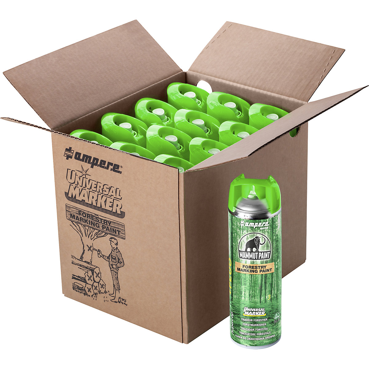 Marcador florestal Mammut Paint Universal Marker® fluorescente – Ampere (Imagem do produto 2)-1