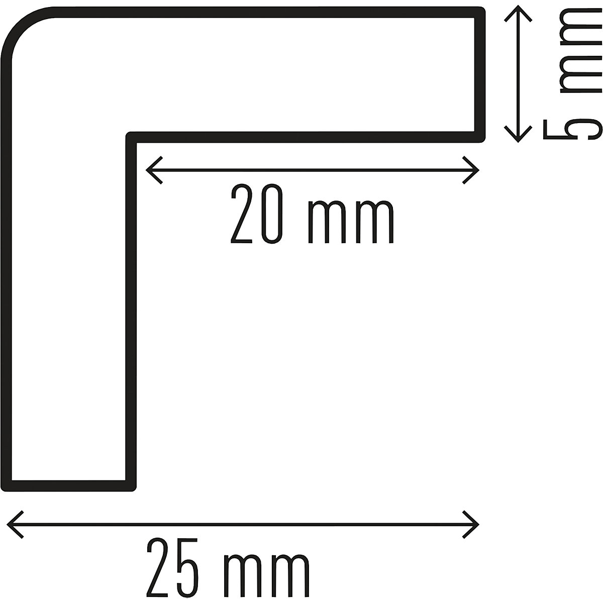 Perfil de proteção de cantos, magnético – DURABLE (Imagem do produto 2)-1