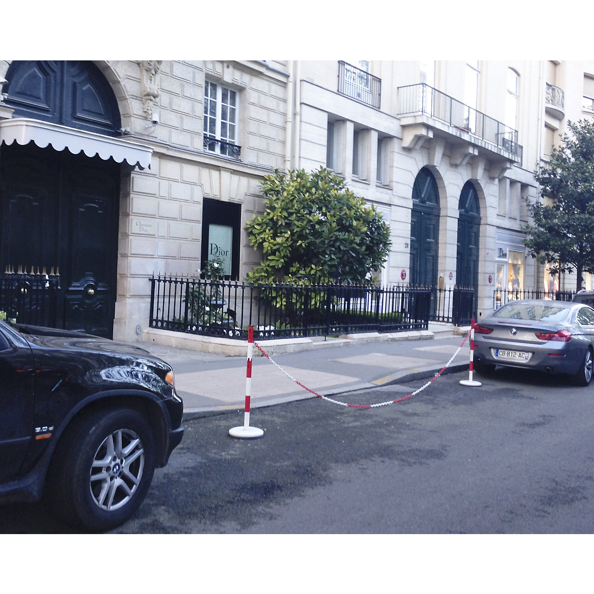 Juego de postes barrera con cadena – VISO (Imagen del producto 3)-2