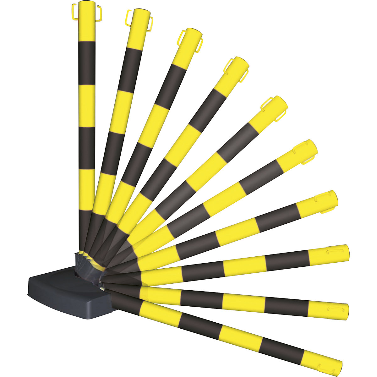 Juego de soportes de aviso con cadenas, plegable – Moravia (Imagen del producto 4)-3