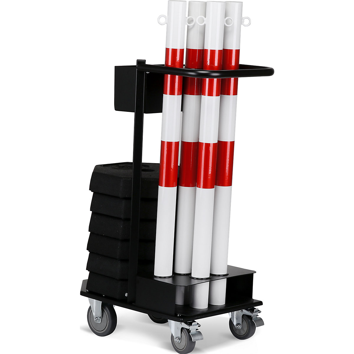 Juego de soportes para cadenas con carro de transporte – CrashStop (Imagen del producto 5)-4