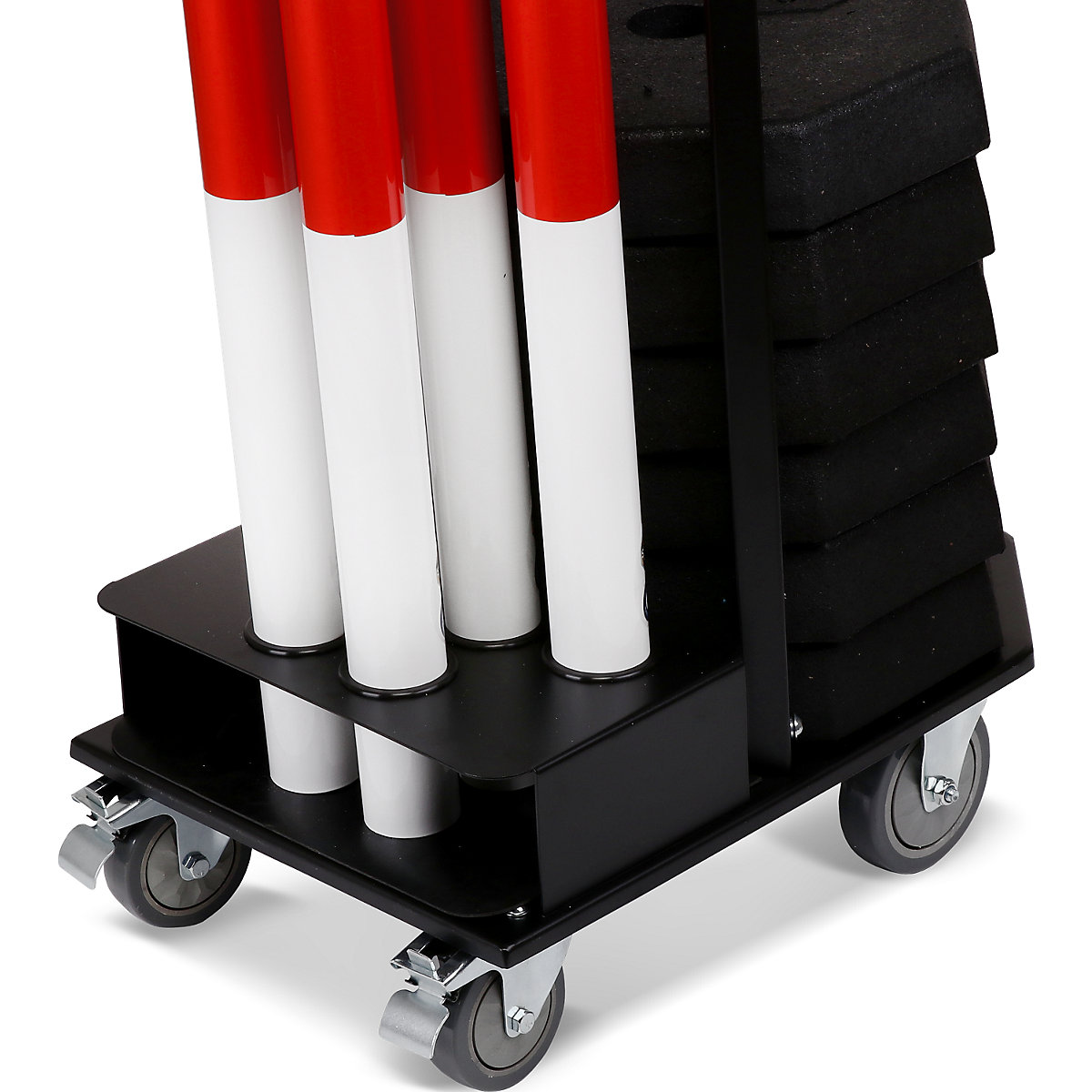 Juego de soportes para cadenas con carro de transporte – CrashStop (Imagen del producto 10)-9