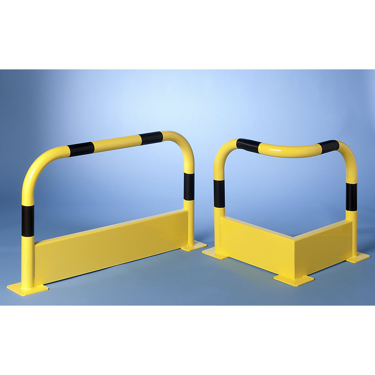 Arco parachoques con protección frente al acceso inferior, Ø 60 mm – Mottez (Imagen del producto 3)-2