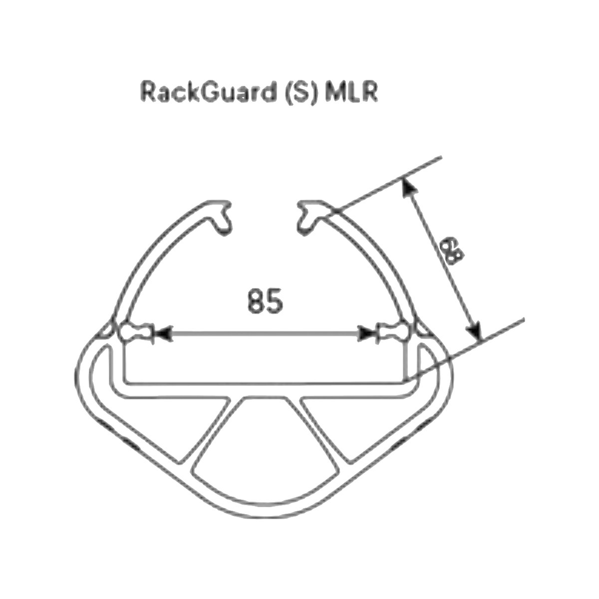 Protección antichoque para estanterías RackGuard – A-SAFE (Imagen del producto 3)-2