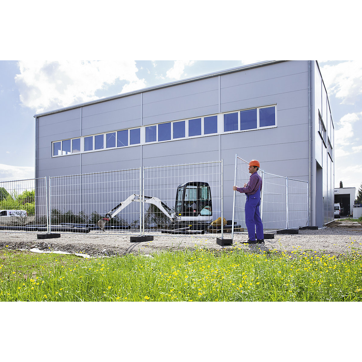 Valla de construcción, galvanizada por procedimiento Sendzimir – Schake (Imagen del producto 2)-1