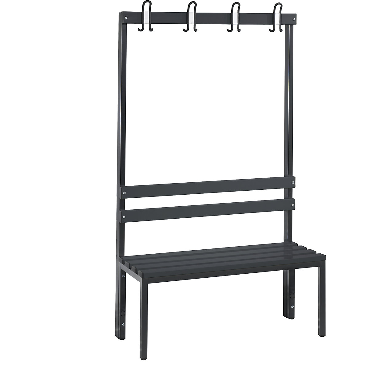 Banco de vestiário BASIC, com um lado – C+P