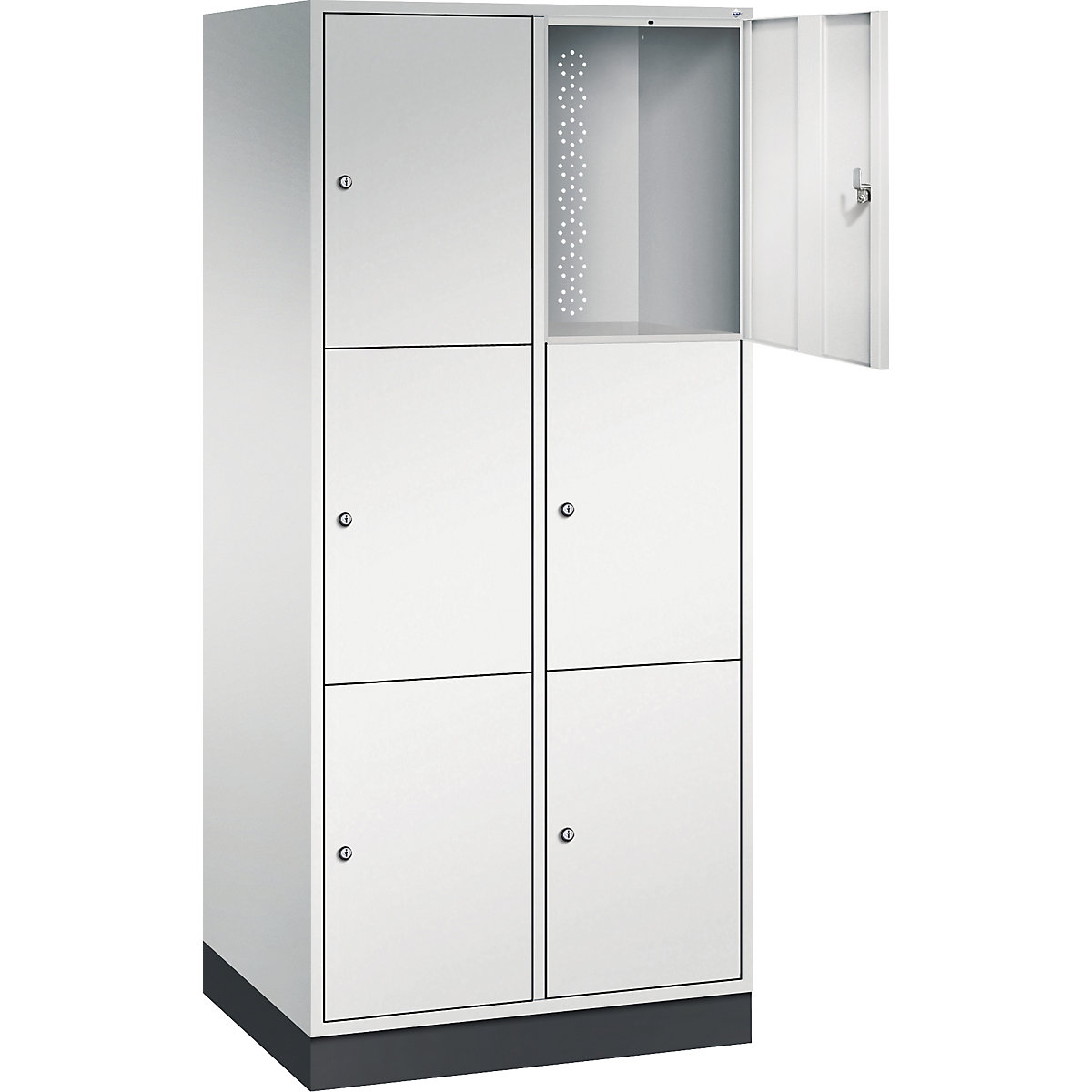 Armário de cacifos com 3 compartimentos Intro – C+P (Imagem do produto 2)-1