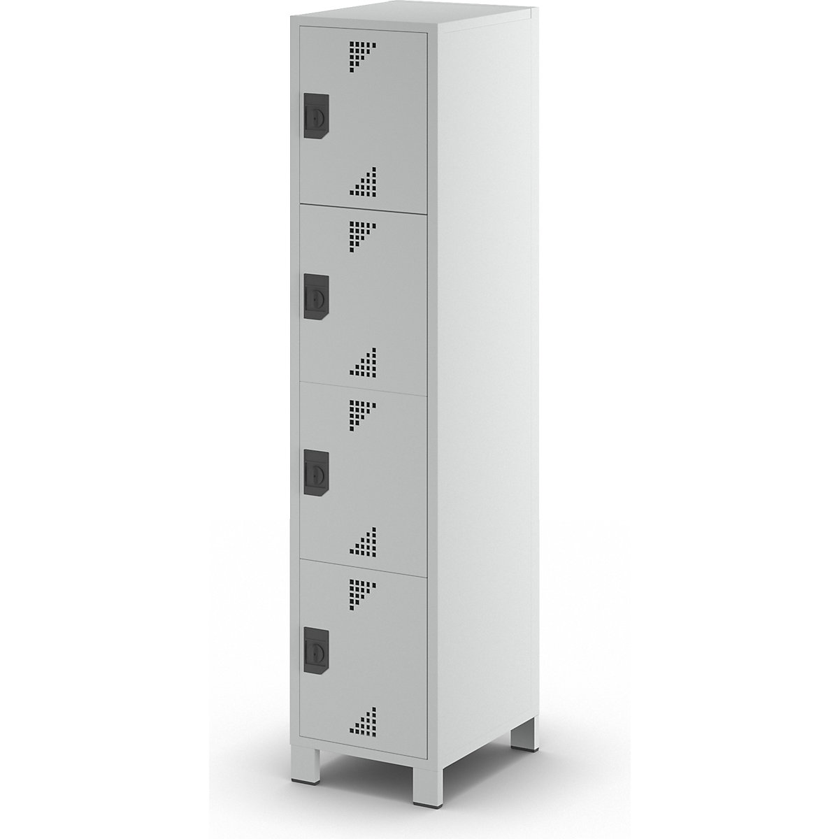 Armário de cacifos com 4 compartimentos Bremen – eurokraft pro (Imagem do produto 9)-8