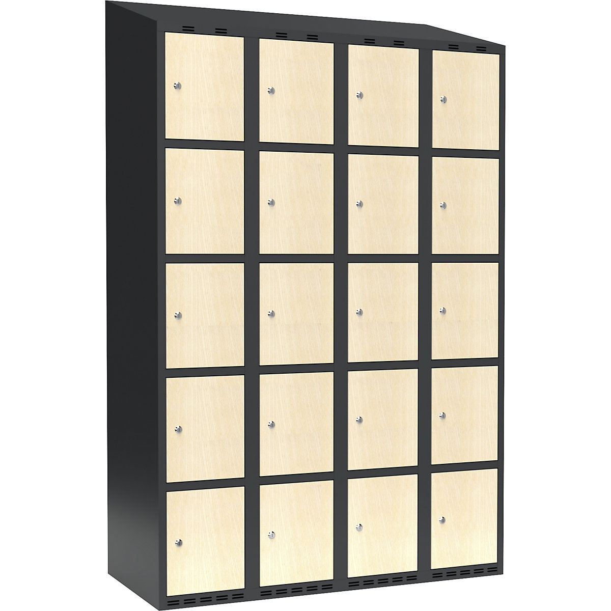 Armário de cacifos com 5 compartimentos Fydor