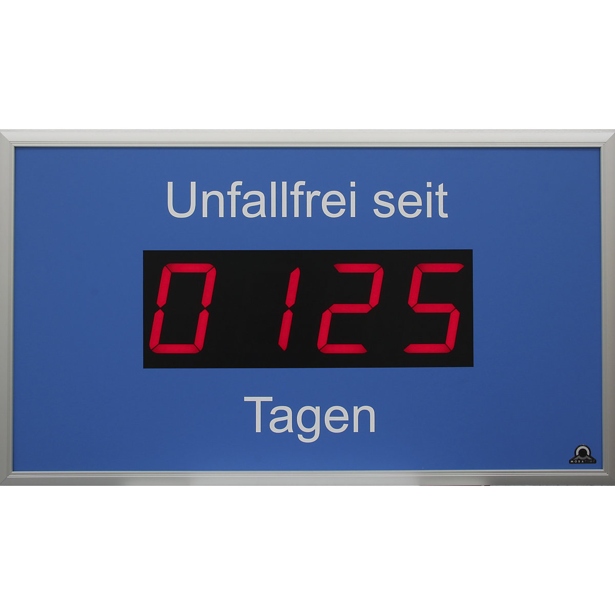 Painel LED para exterior, dias sem acidentes