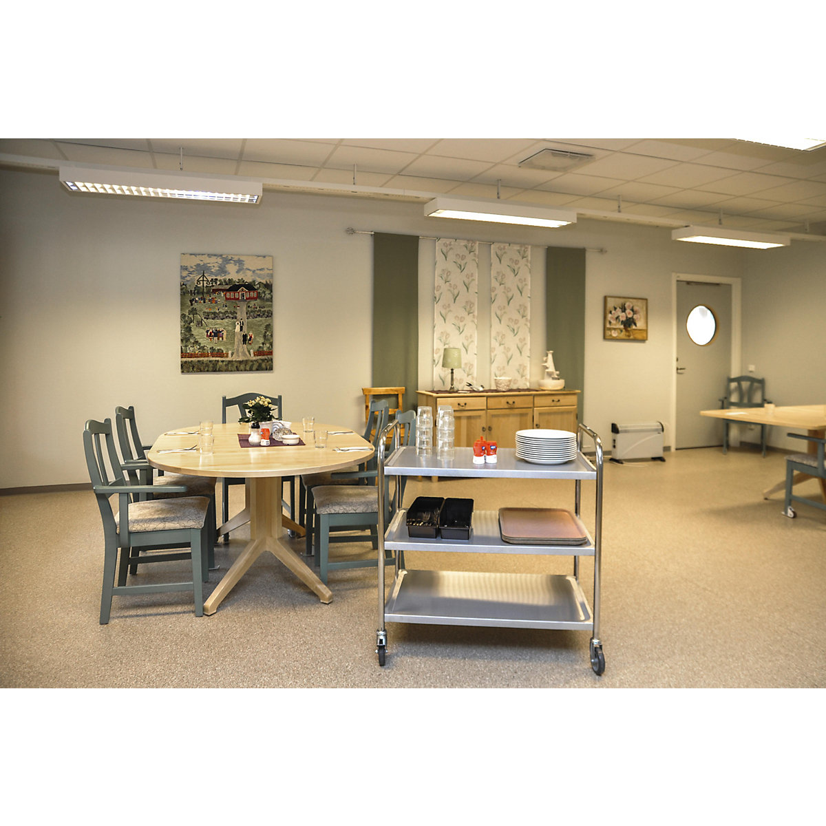 Carrinho de serviço em aço inoxidável – Kongamek (Imagem do produto 2)-1