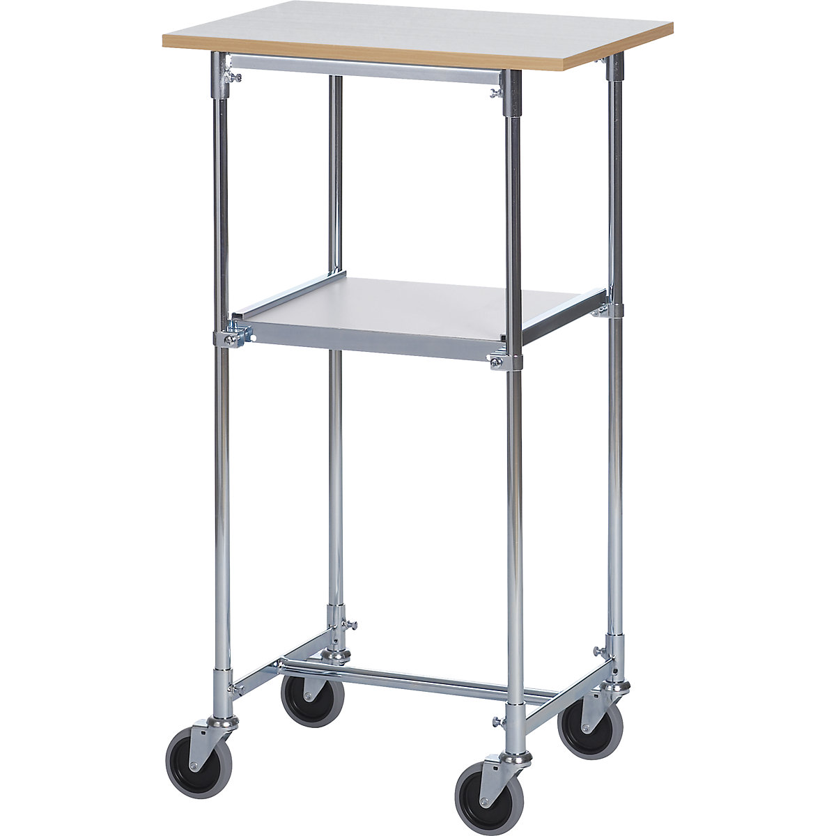 Mesa com rodas, galvanizada – HelgeNyberg