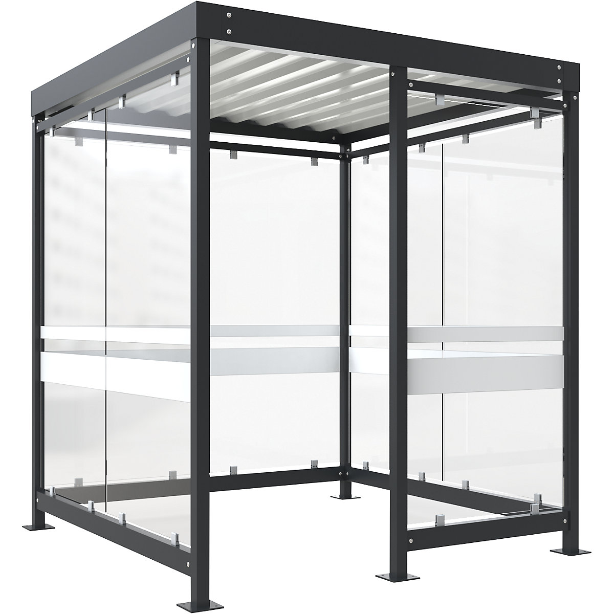 Marquesina Köln con tejado de acero &ndash; WSM