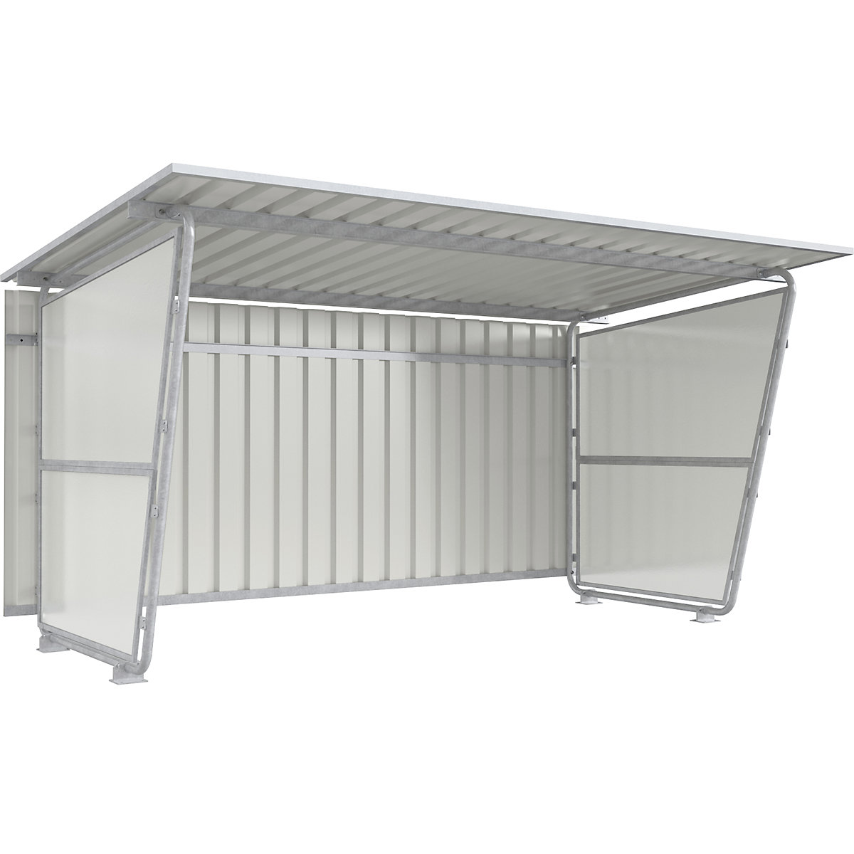 Pared trasera para marquesina de tejado plano Siegen &ndash; WSM