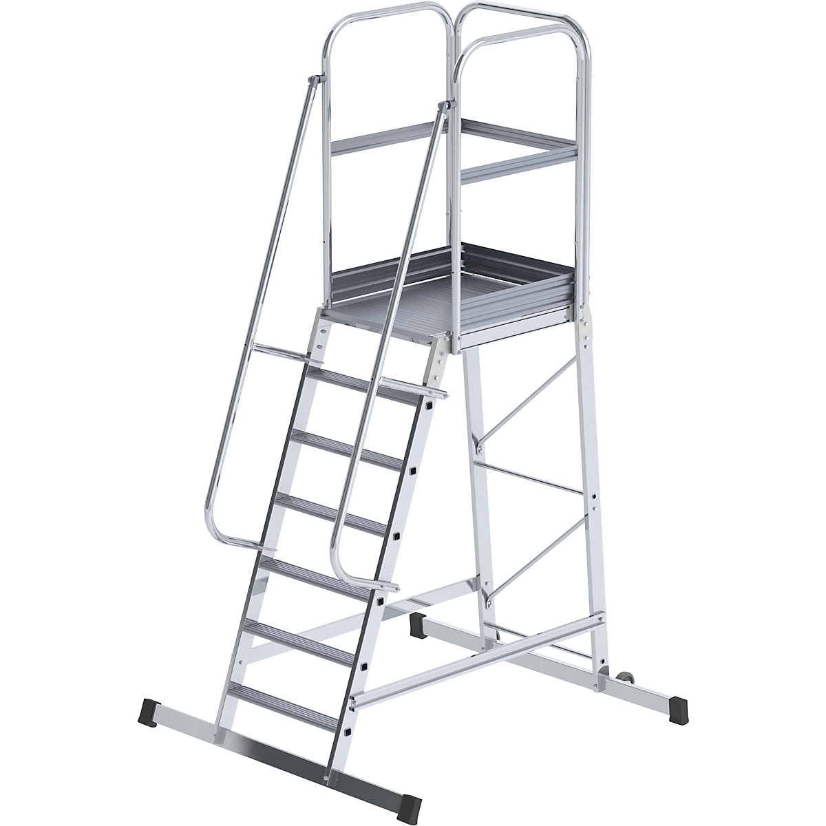Escalera con tarima de aluminio &ndash; eurokraft pro