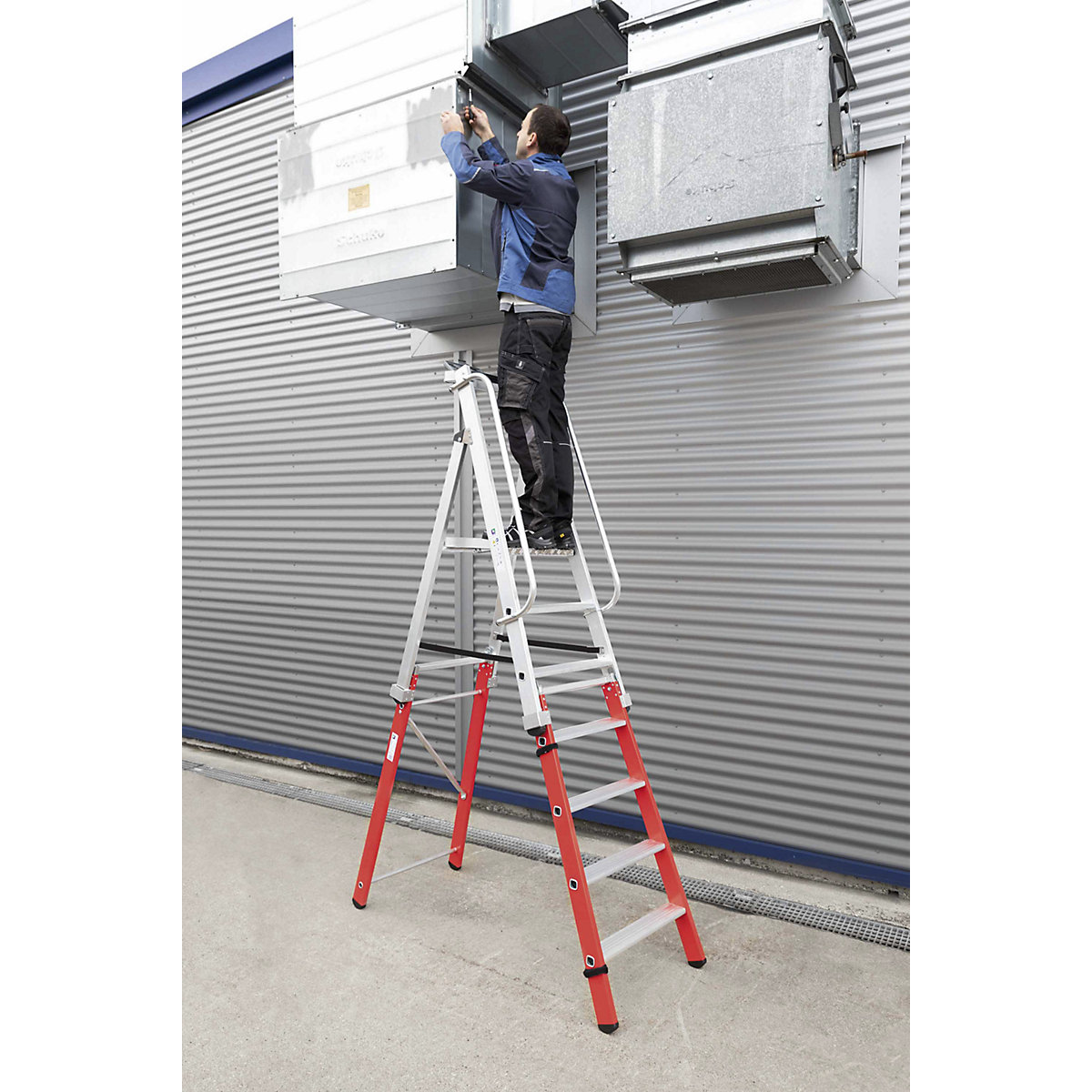 Escalera de plataforma, encajable – MUNK (Imagen del producto 6)-5