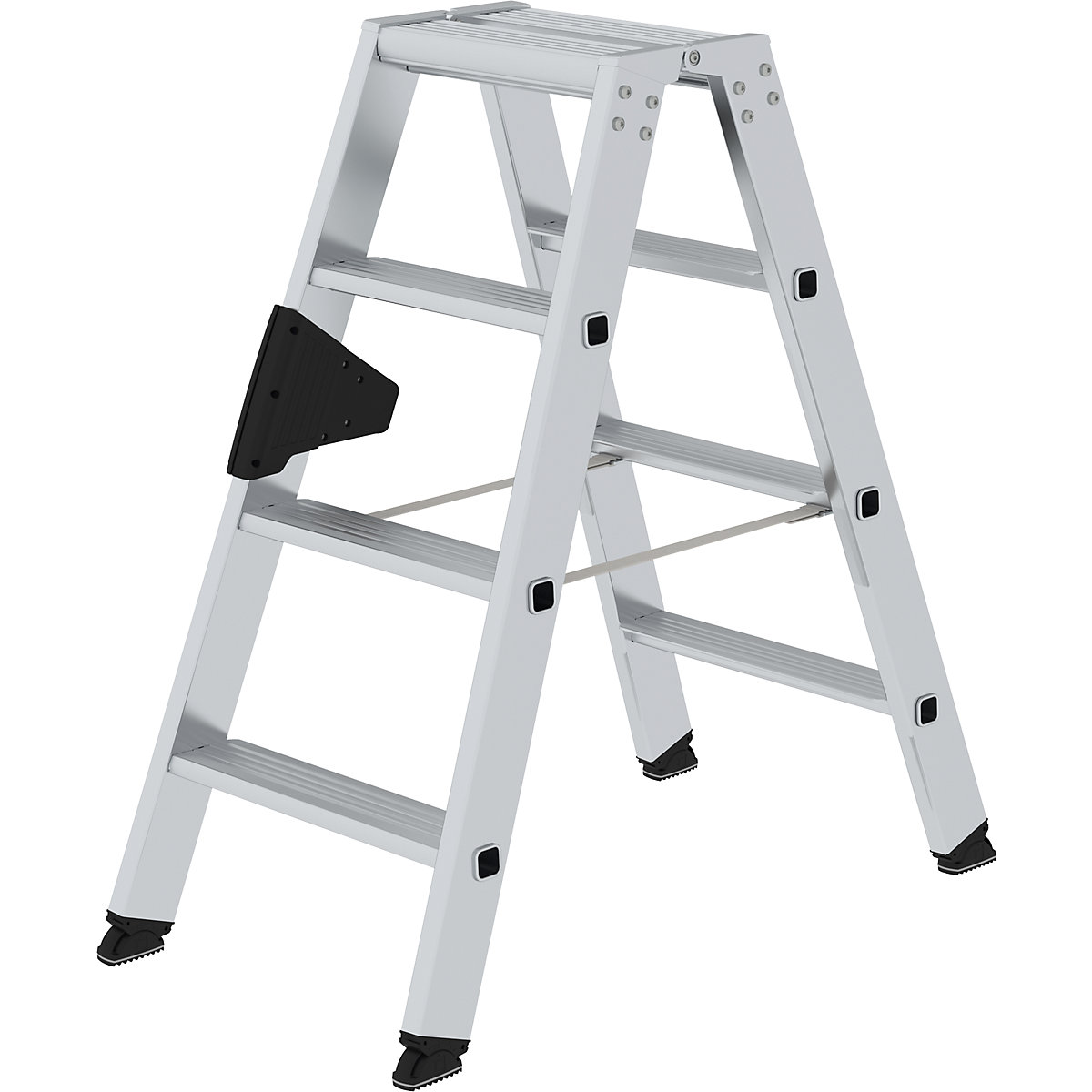 Escalera tipo tijera de peldaños planos, ascenso por ambos lados &ndash; MUNK