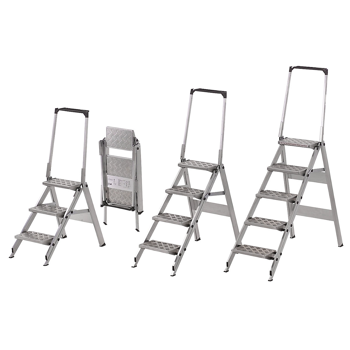 Escalera plegable de aluminio (Imagen del producto 2)-1