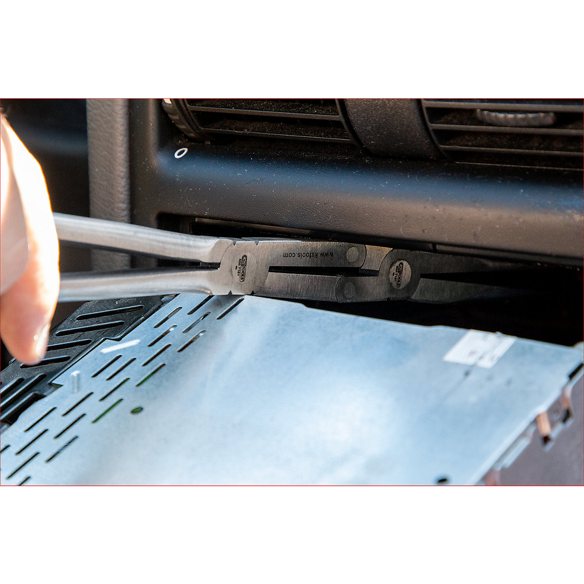 Alicate de pontas chatas com articulação dupla XL – KS Tools (Imagem do produto 3)-2