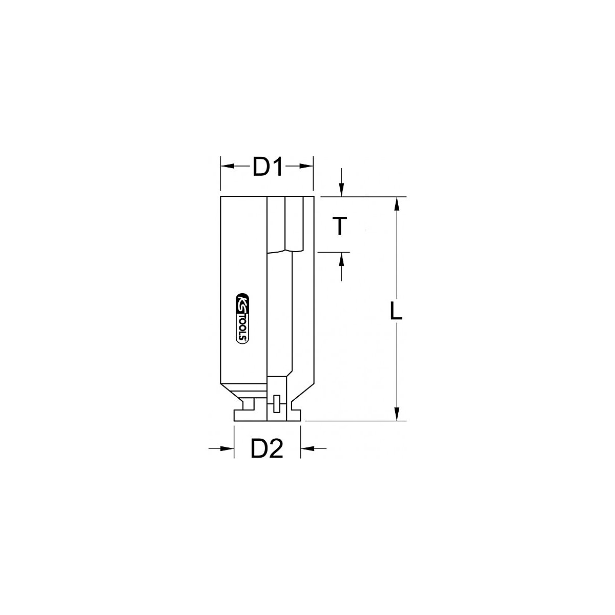 Chave de caixa de impacto sextavada de 3/4'' – KS Tools (Imagem do produto 6)-5