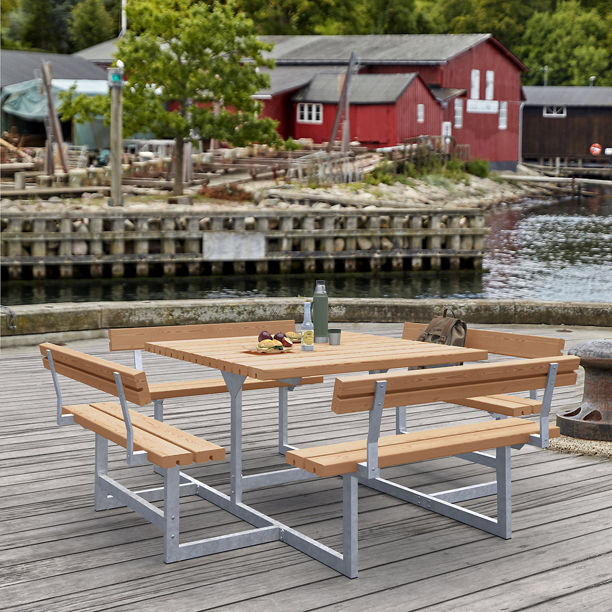 Conjunto de bancos e mesa para 8 pessoas (Imagem do produto 2)-1