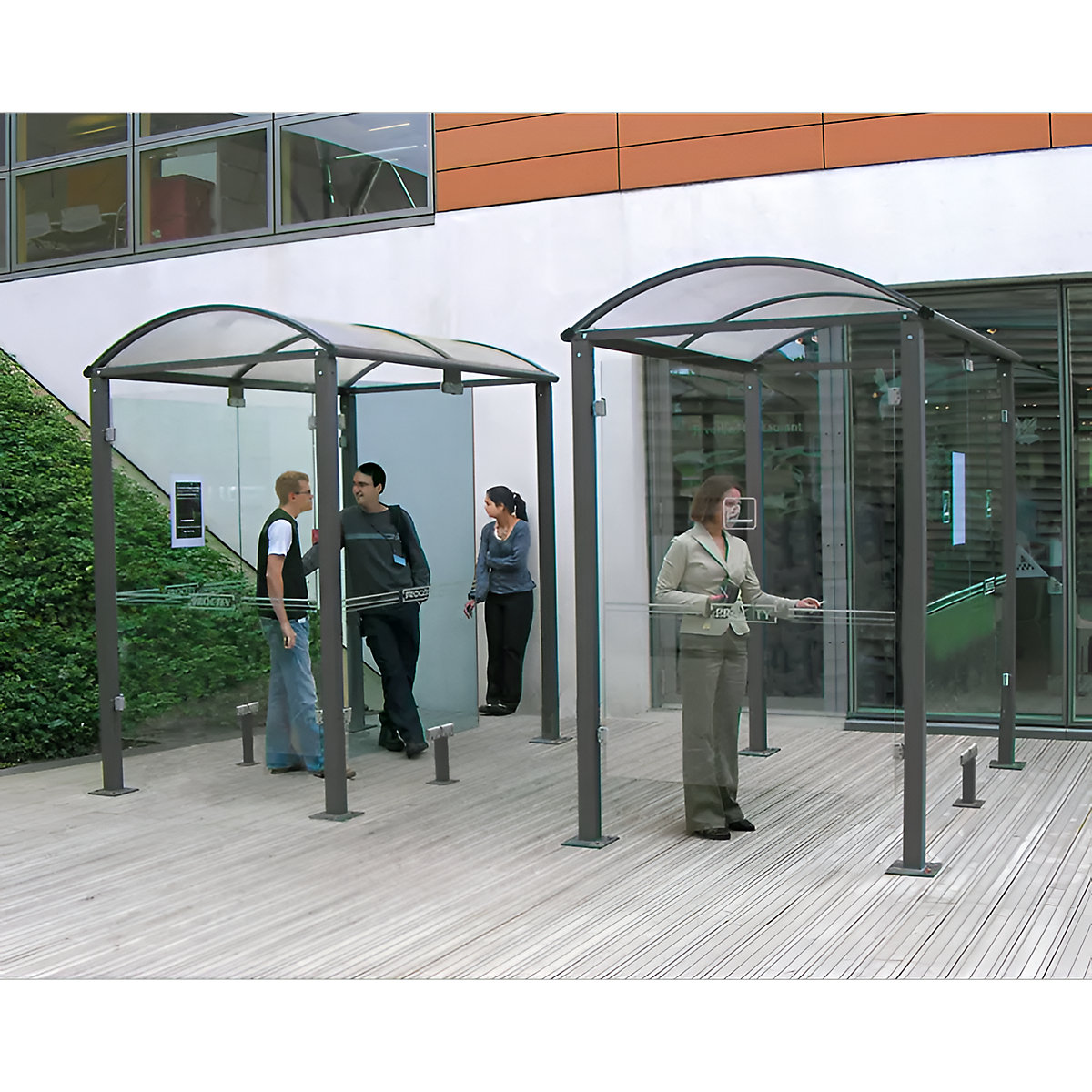 Abrigo para fumadores KLASSIK – PROCITY (Imagem do produto 3)-2