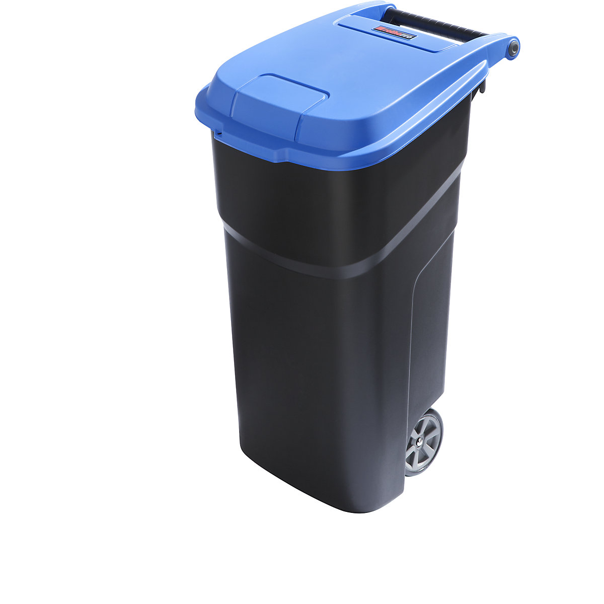 Contentor de lixo em polipropileno – rothopro, volume 100 l, LxAxP 440 x 920 x 590 mm, móvel, tampa azul-3