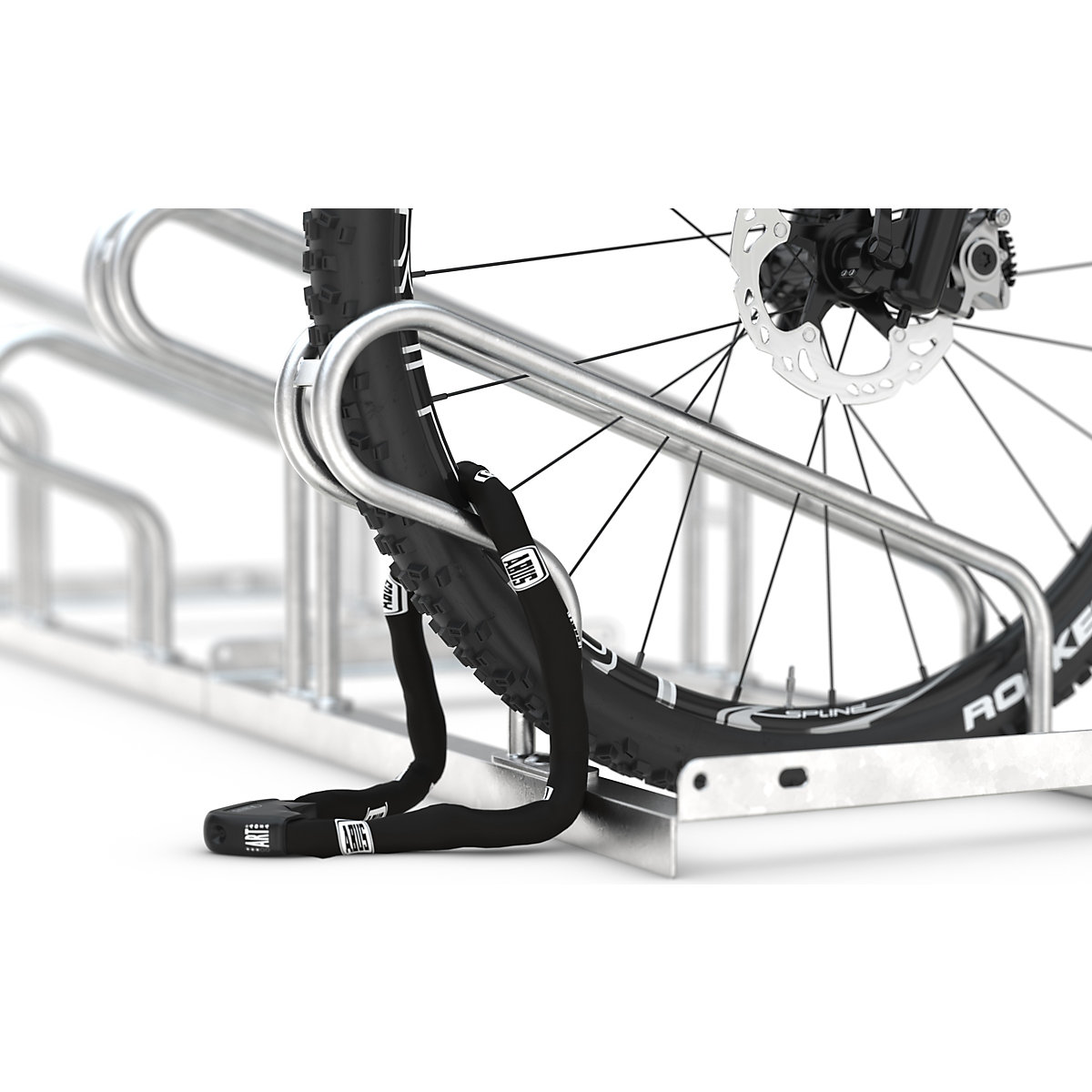 Suporte de bicicleta, arco em tubo de aço de 18 mm – eurokraft pro (Imagem do produto 7)-6