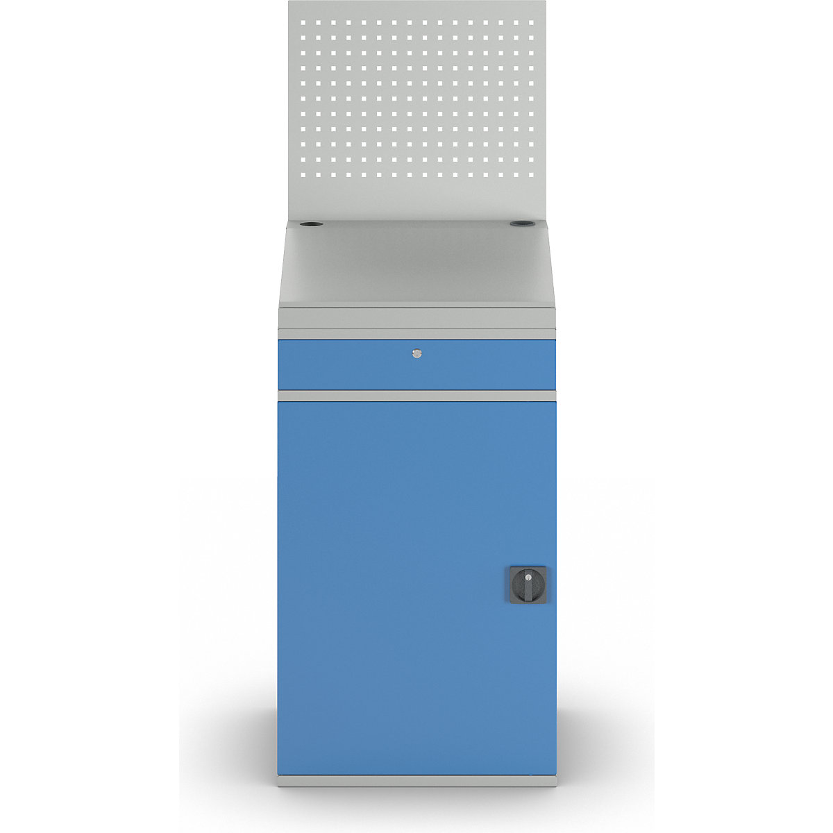 Estação de trabalho para computadores, chapa de aço – eurokraft pro (Imagem do produto 6)-5