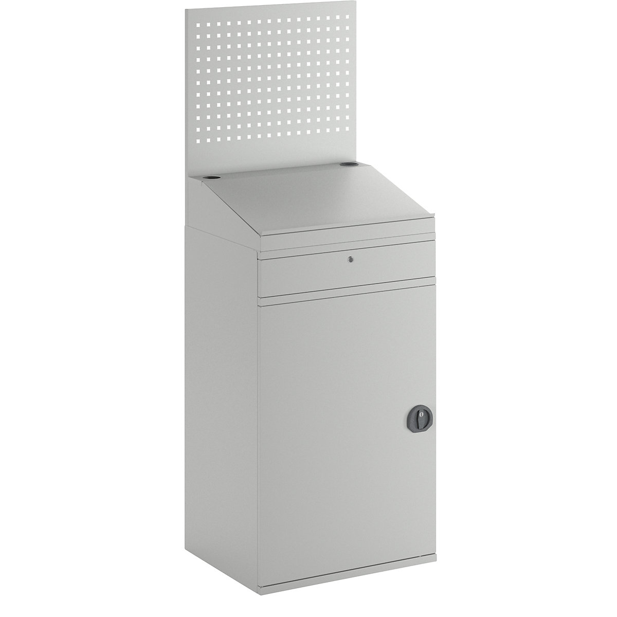 Estação de trabalho para computadores, chapa de aço – eurokraft pro