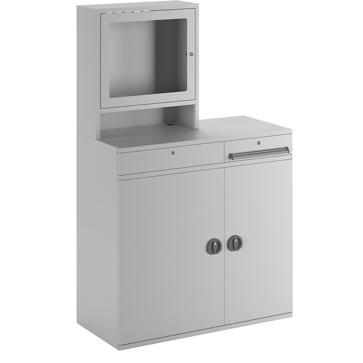 Estação de trabalho para computadores, chapa de aço – eurokraft pro (Imagem do produto 41)-40