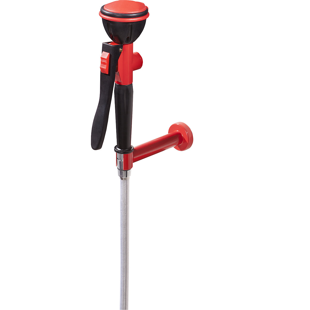 Ducha manual de emergencia para ojos con cabezal de rociado