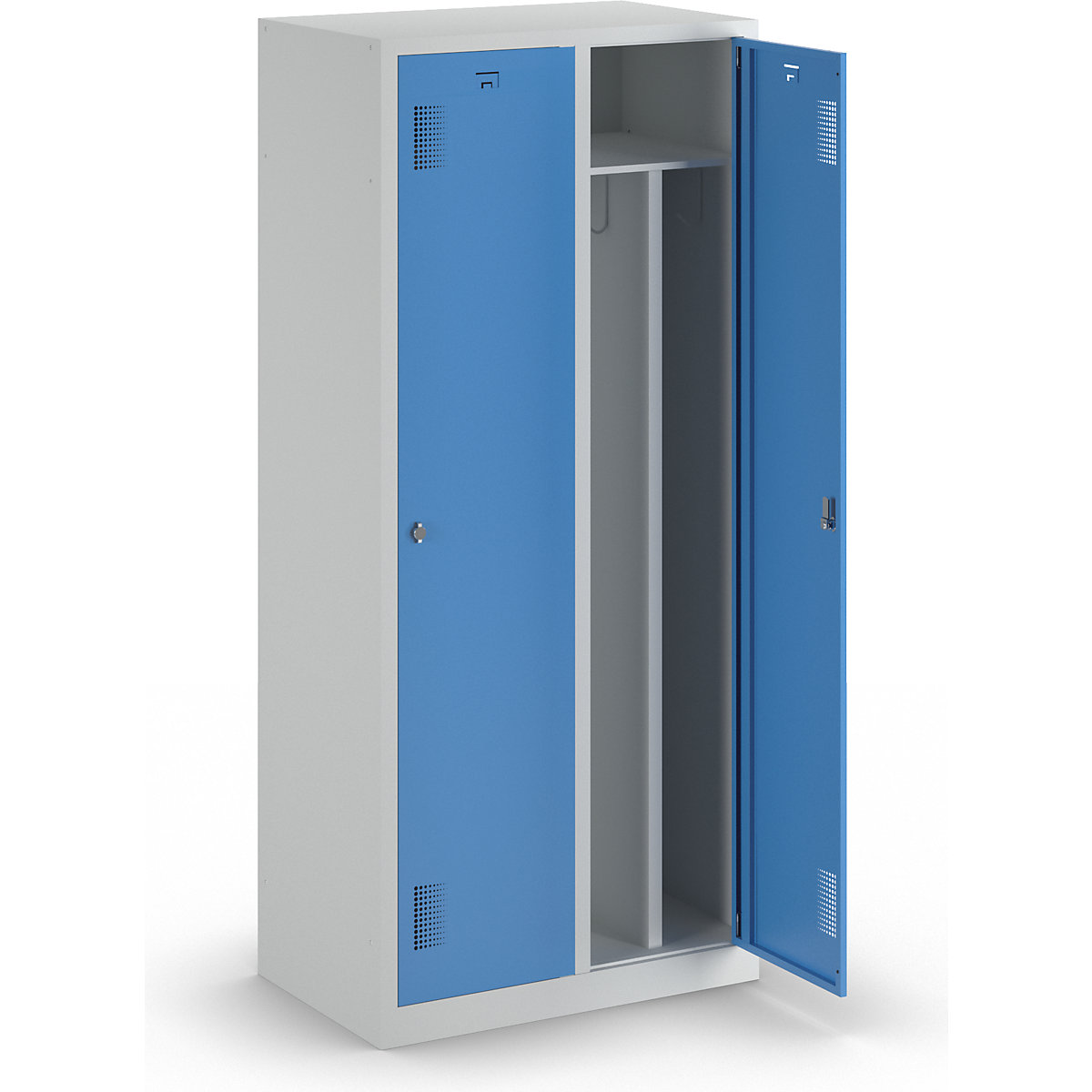 Taquilla con separación de ropa limpia/sucia Amsterdam – eurokraft basic