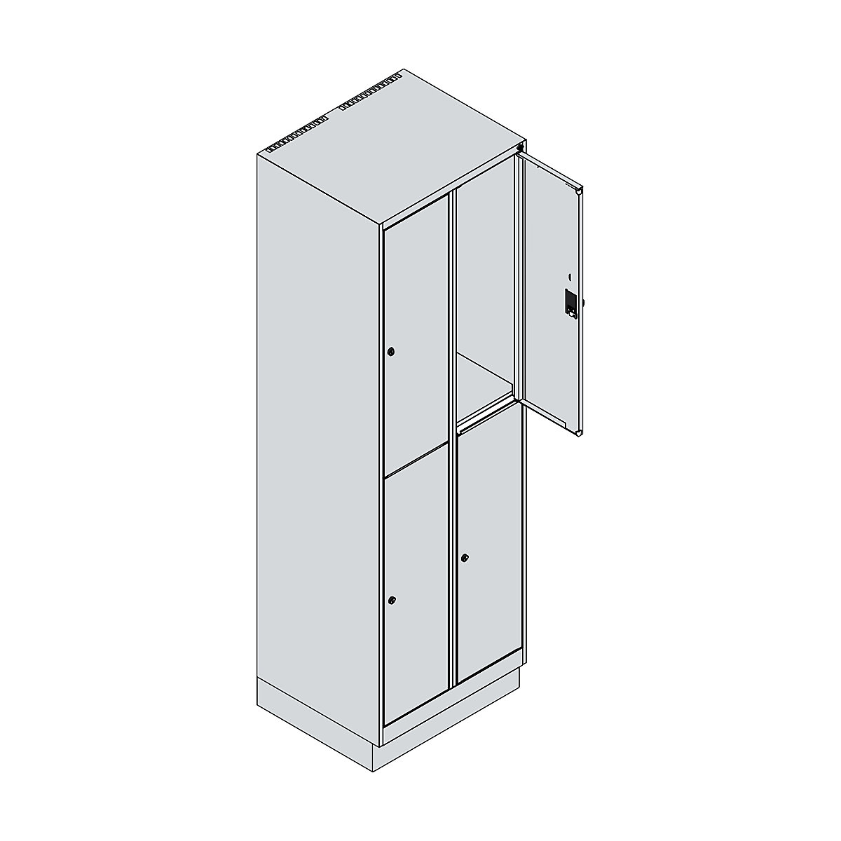 Taquilla de dos pisos Classic PLUS – C+P (Imagen del producto 4)-3
