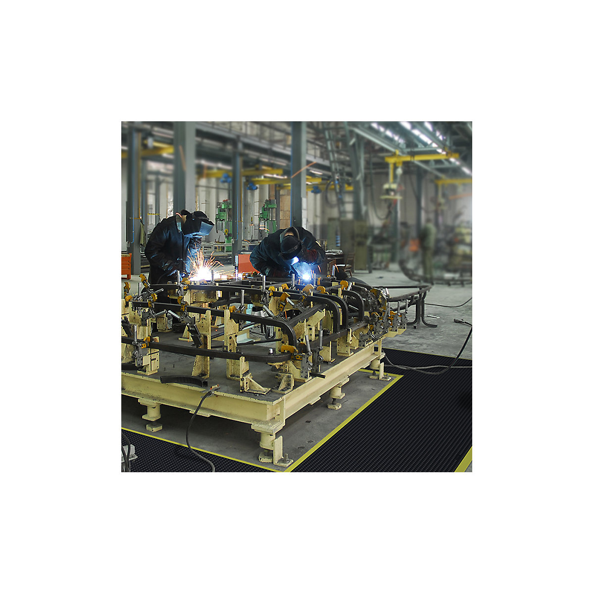 Sistema ensamblable de entramados modulares Skywalker ESD NITRILE FR, con botones – NOTRAX (Imagen del producto 2)-1